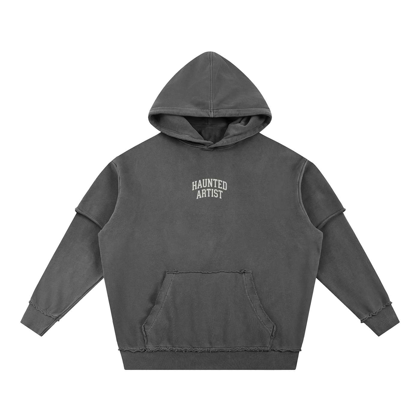 Snow Washed Double Layered Hoodie